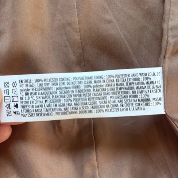 NWT Forever 21 faux Leather Blazer taupe size medium - Picture 10 of 10